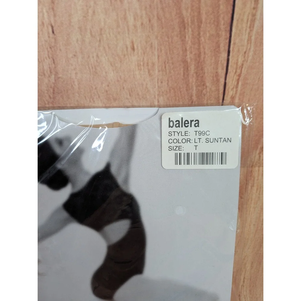 2 PK Balera T99C Toddler Dance Footed Tights Light Suntan Footed Size T